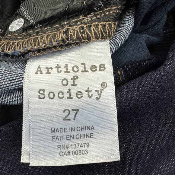 Articles of Society Maternity Skinny Jeans Secret Fit Panel Belly High Rise Sz27 - Picture 9 of 14